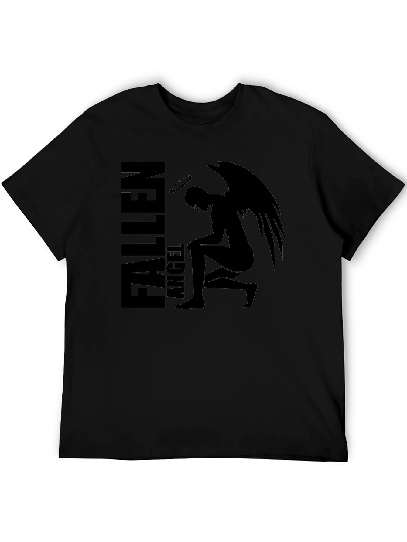 Fallen Angel Graphic Tee - Mens Black T-Shirt
