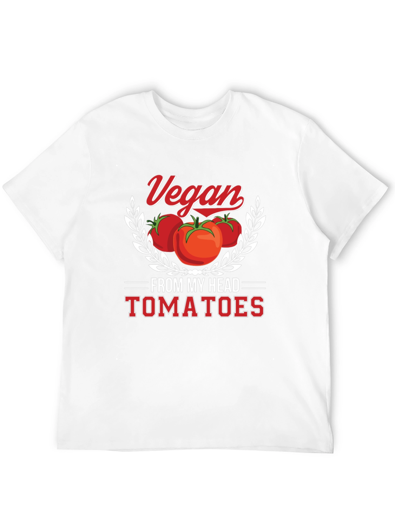 Vegan From My Head Tomatoes Graphic T-Shirt