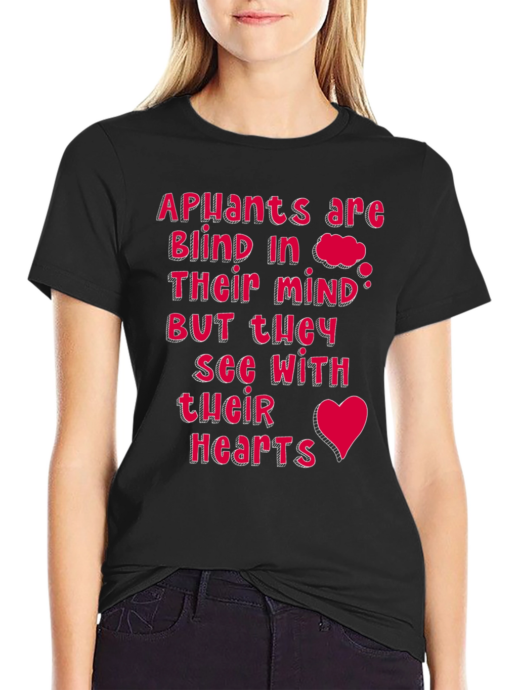 Apuants See with Their Hearts Black Tee
