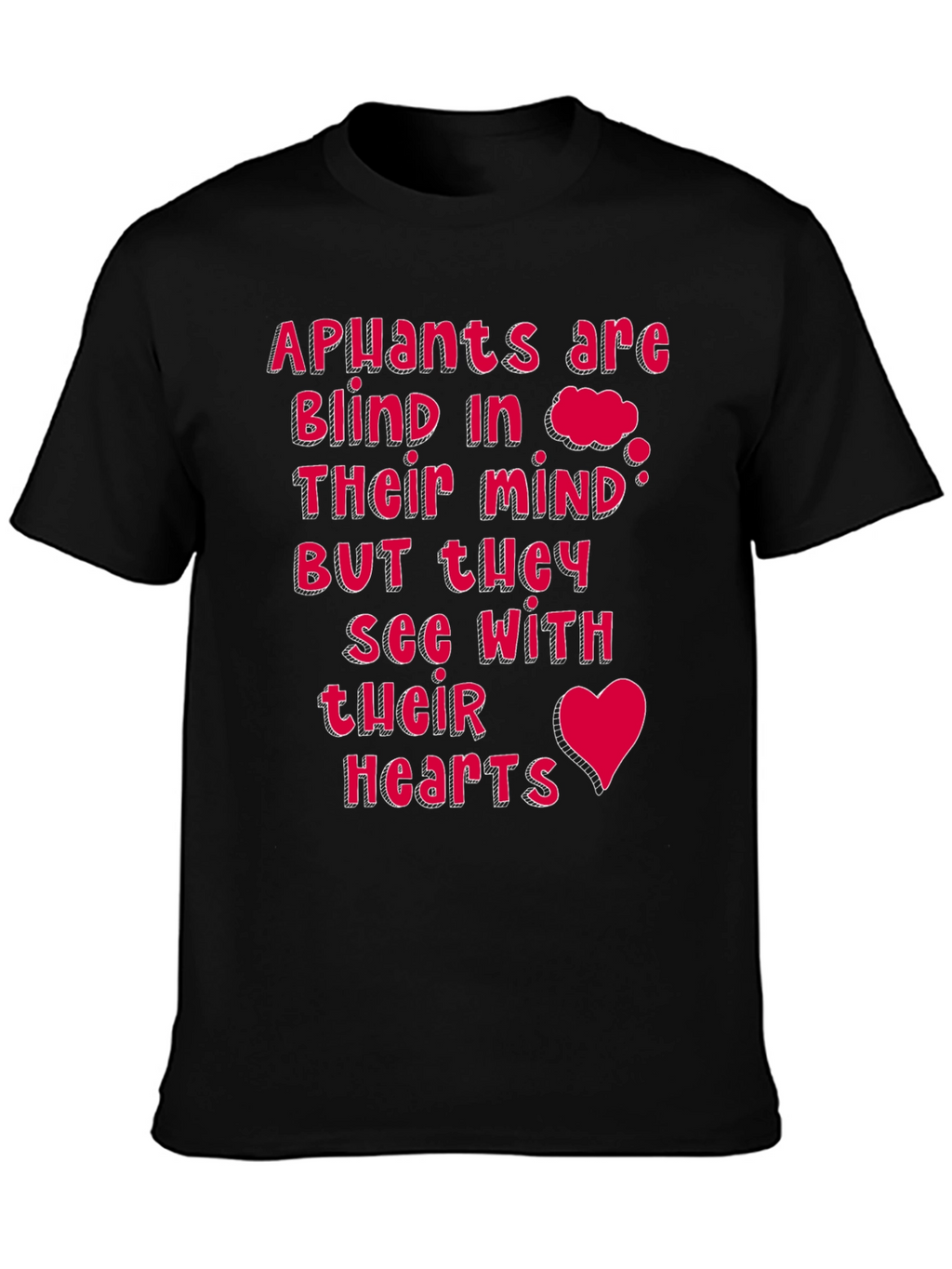 Apuants See with Their Hearts Black Tee