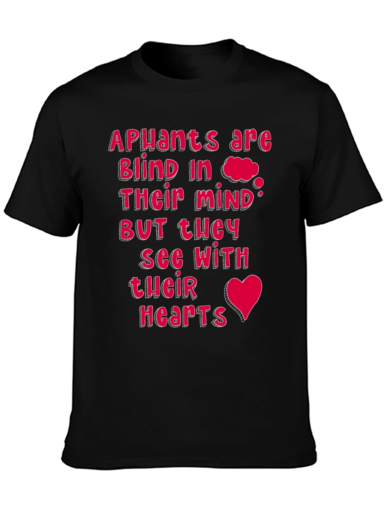 Apuants See with Their Hearts Black Tee
