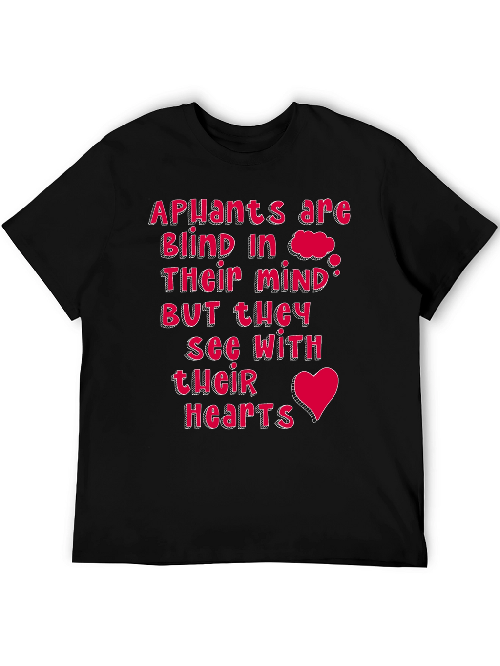 Apuants See with Their Hearts Black Tee