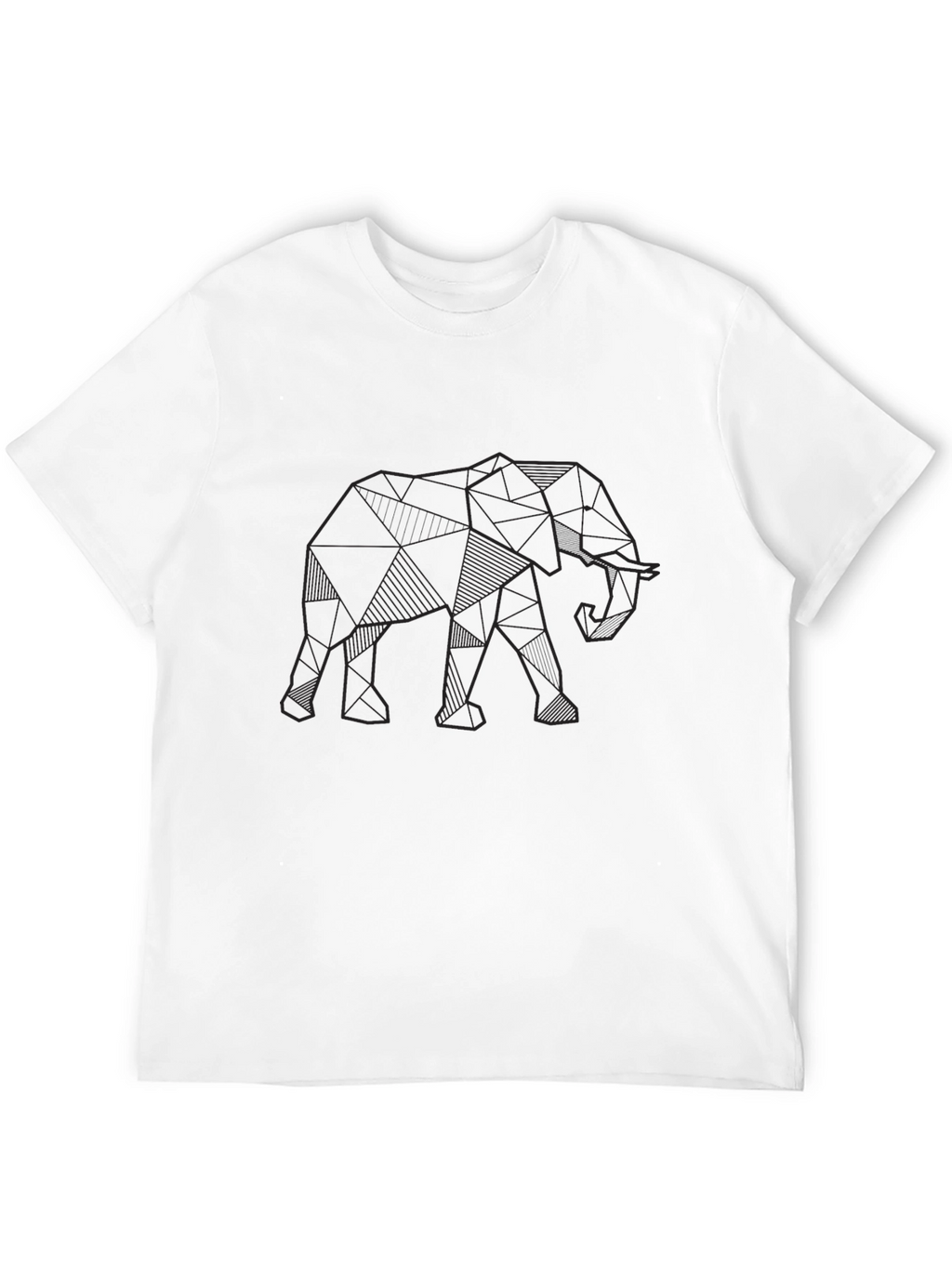 Geometric Elephant T-Shirt - Modern Graphic Tee