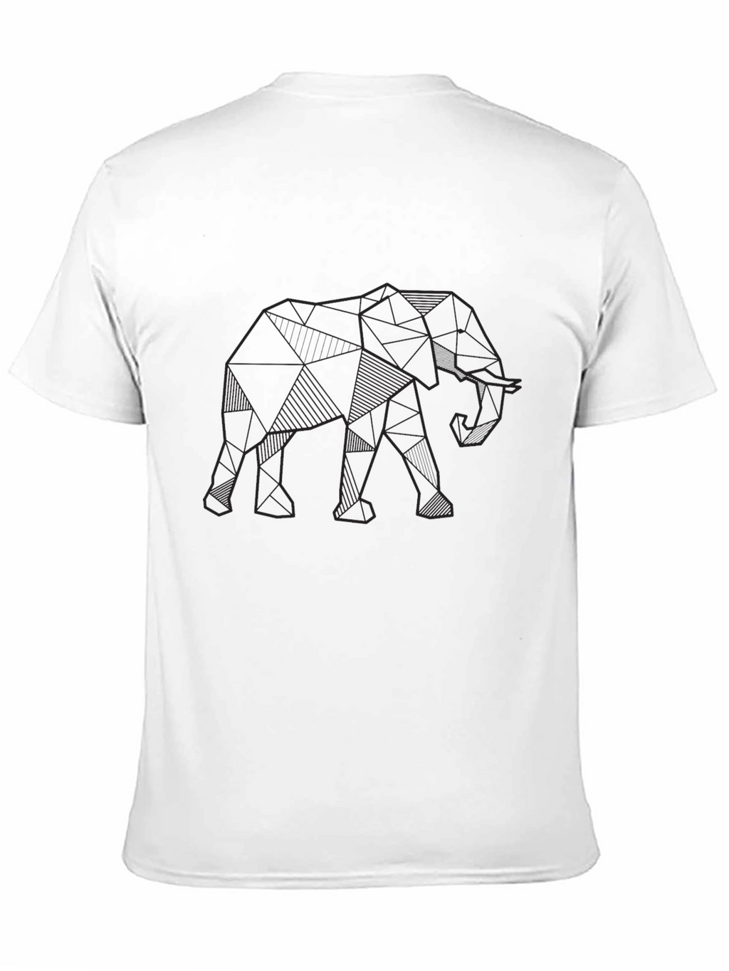 Geometric Elephant T-Shirt - Modern Graphic Tee