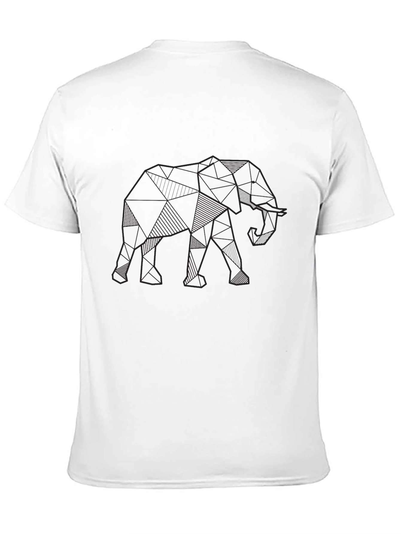 Geometric Elephant T-Shirt - Modern Graphic Tee