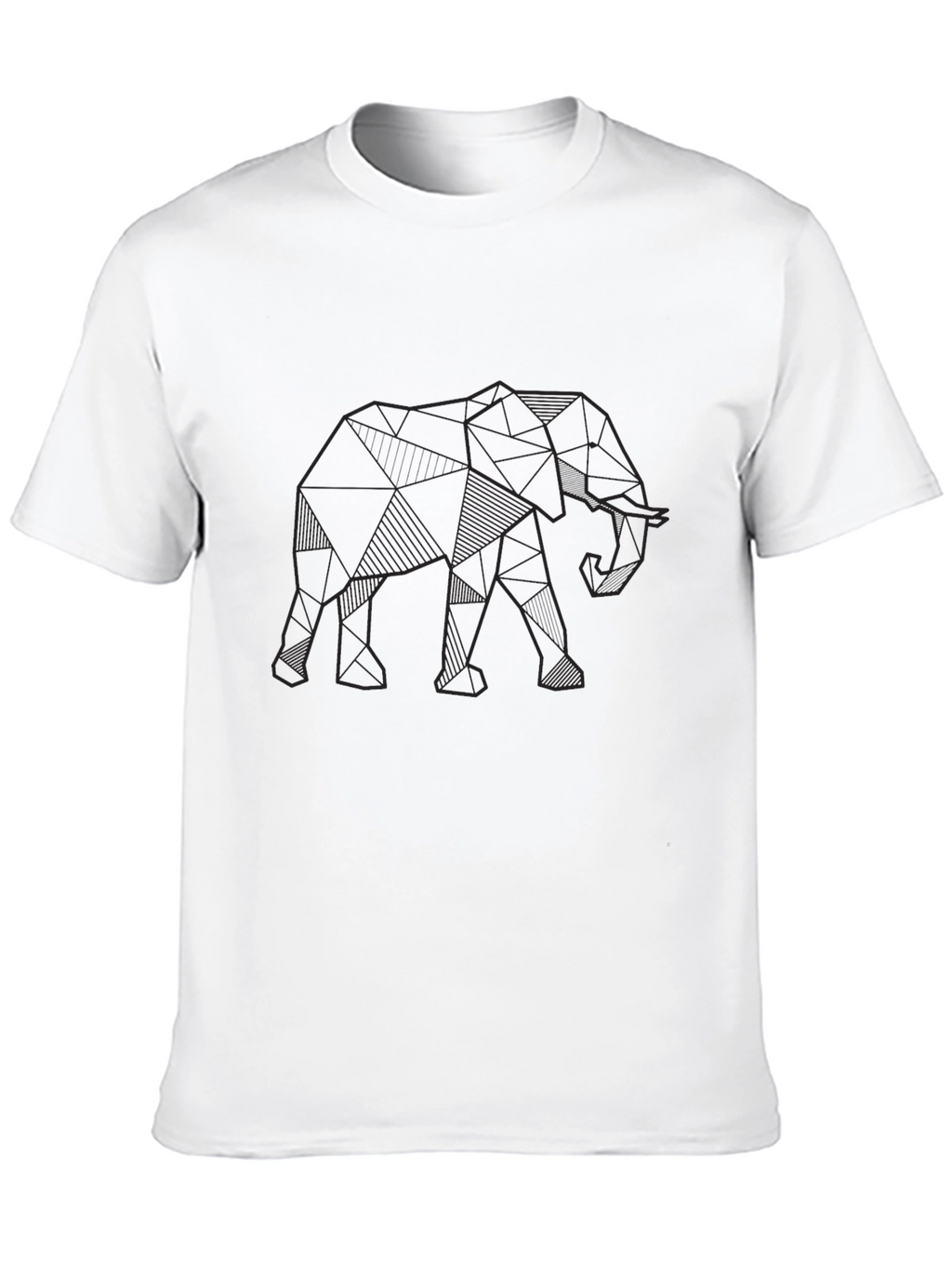 Geometric Elephant T-Shirt - Modern Graphic Tee