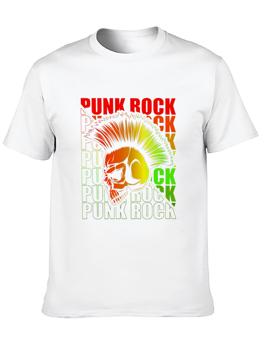 Punk Rock Skull Graphic Tee