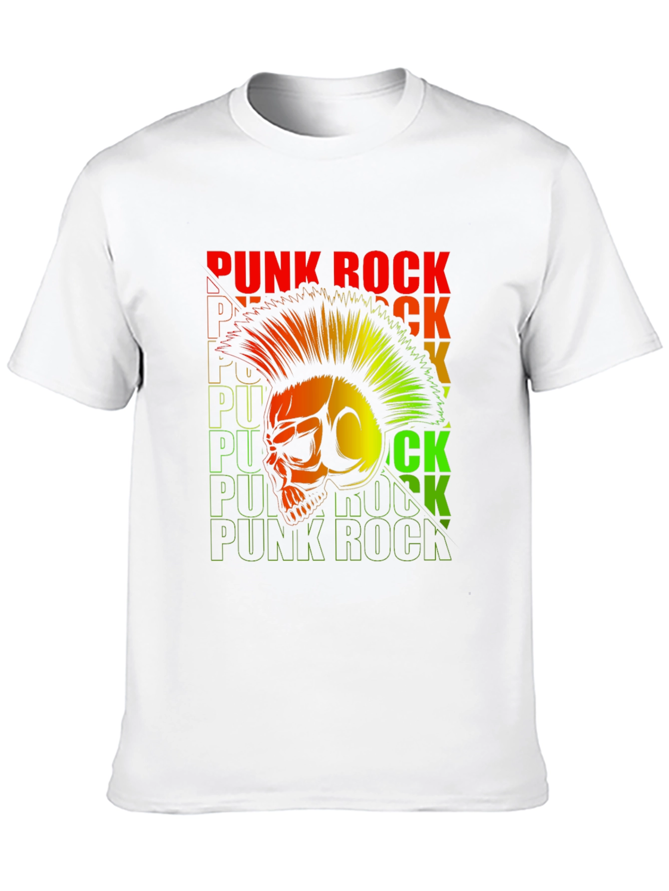 Punk Rock Skull Graphic Tee