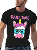 Part Time Unicorn Black T-Shirt