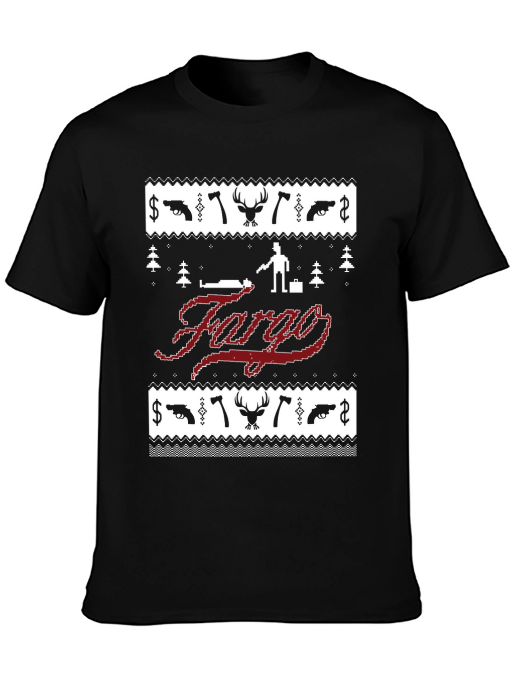Fargo Christmas Sweater Style Graphic Tee