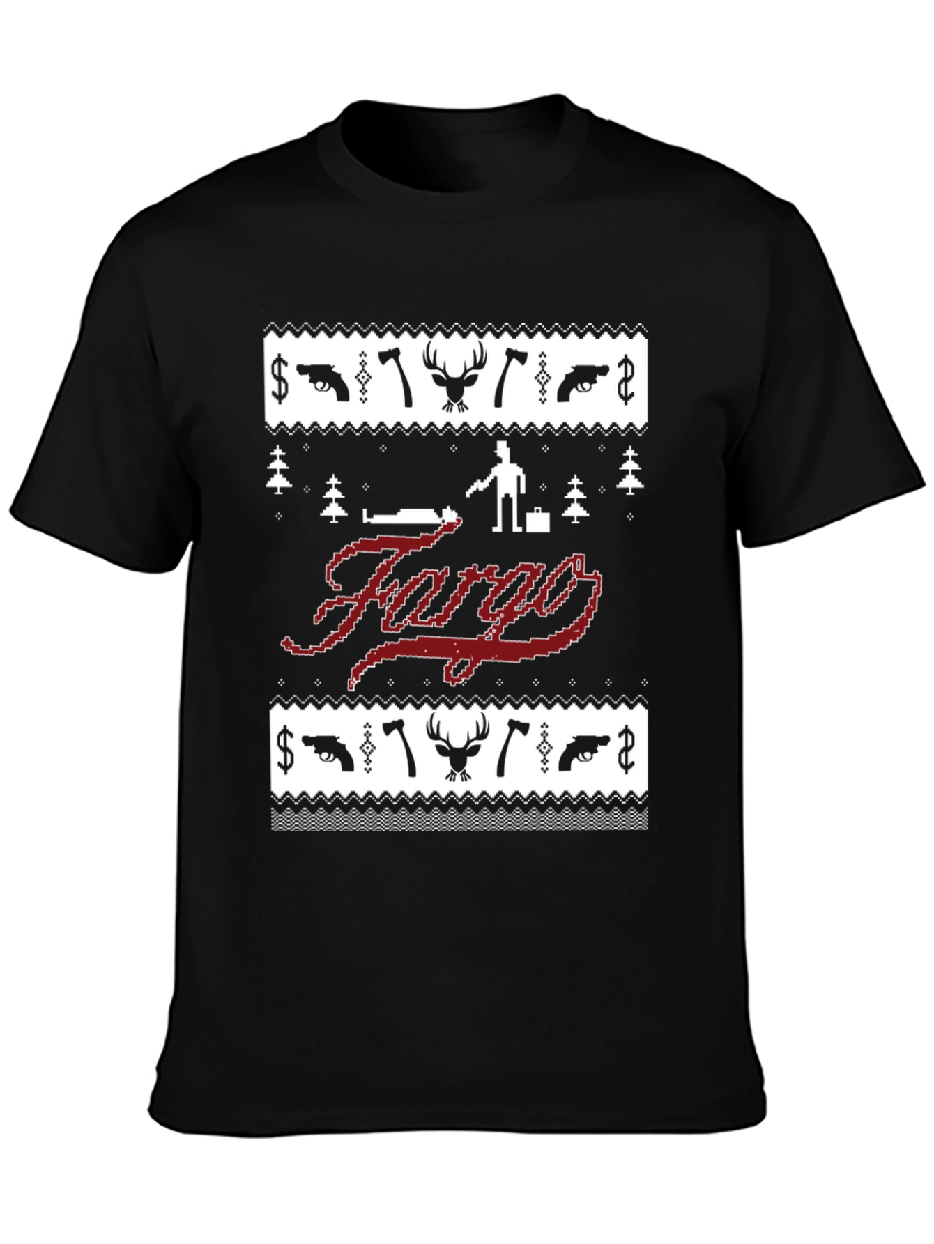Fargo Christmas Sweater Style Graphic Tee