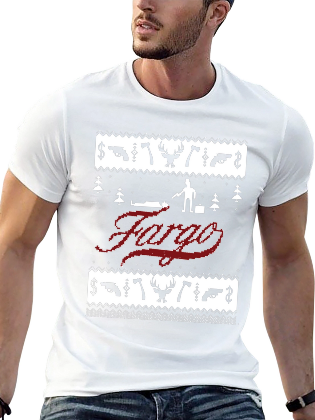 Fargo Christmas Sweater Style Graphic Tee