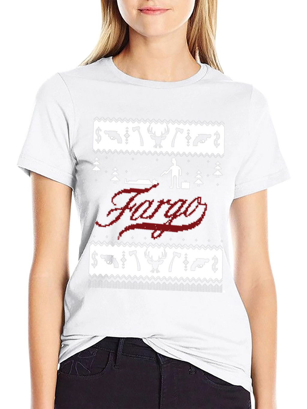 Fargo Christmas Sweater Style Graphic Tee