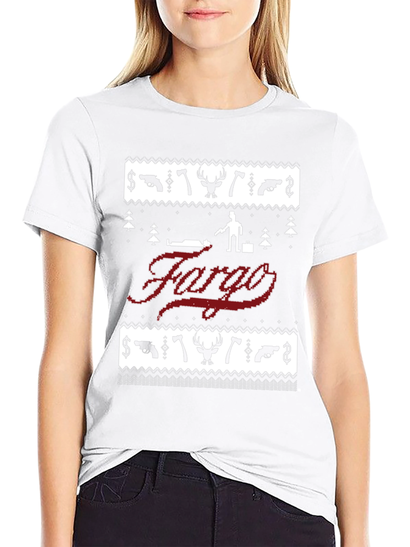 Fargo Christmas Sweater Style Graphic Tee