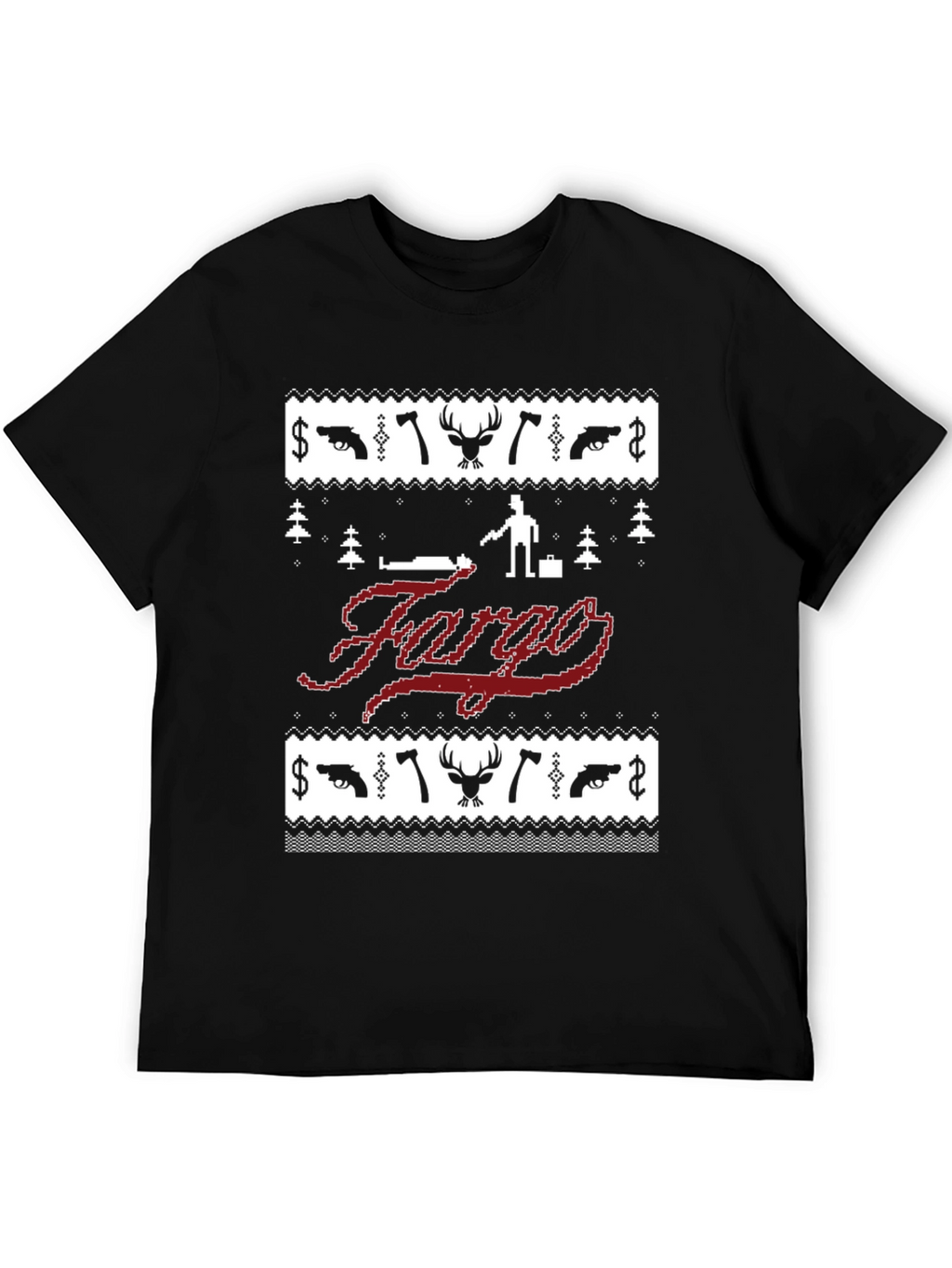 Fargo Christmas Sweater Style Graphic Tee