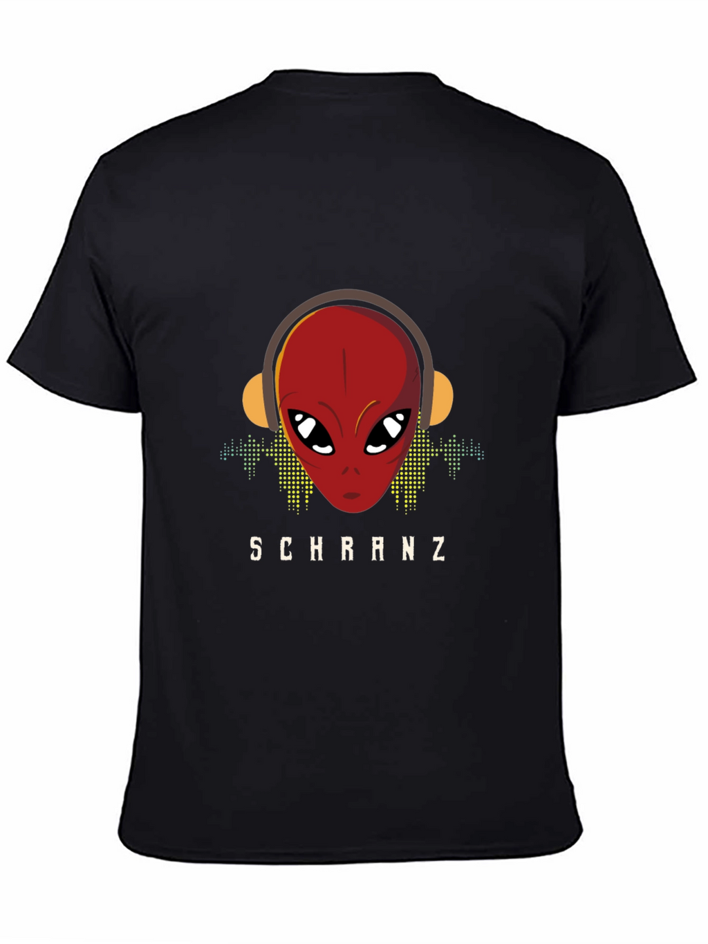 Schranz Alien DJ Black T-Shirt