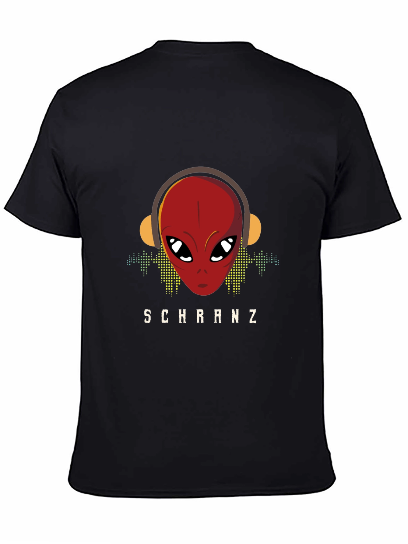 Schranz Alien DJ Black T-Shirt