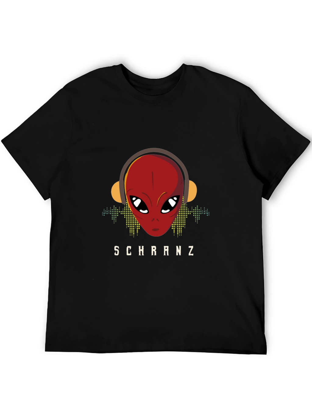 Schranz Alien DJ Black T-Shirt