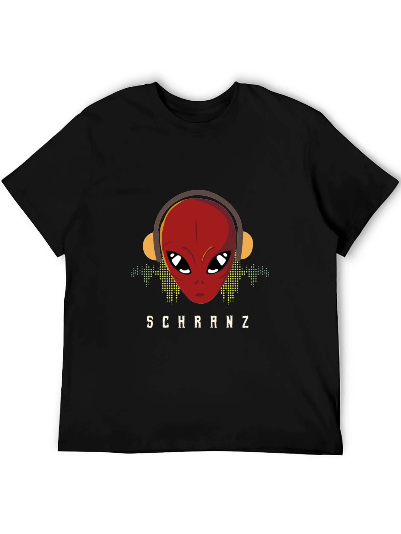 Schranz Alien DJ Black T-Shirt