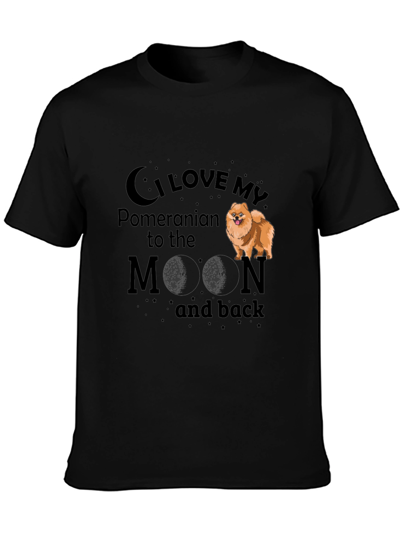 I Love My Pomeranian to the Moon and Back T-Shirt