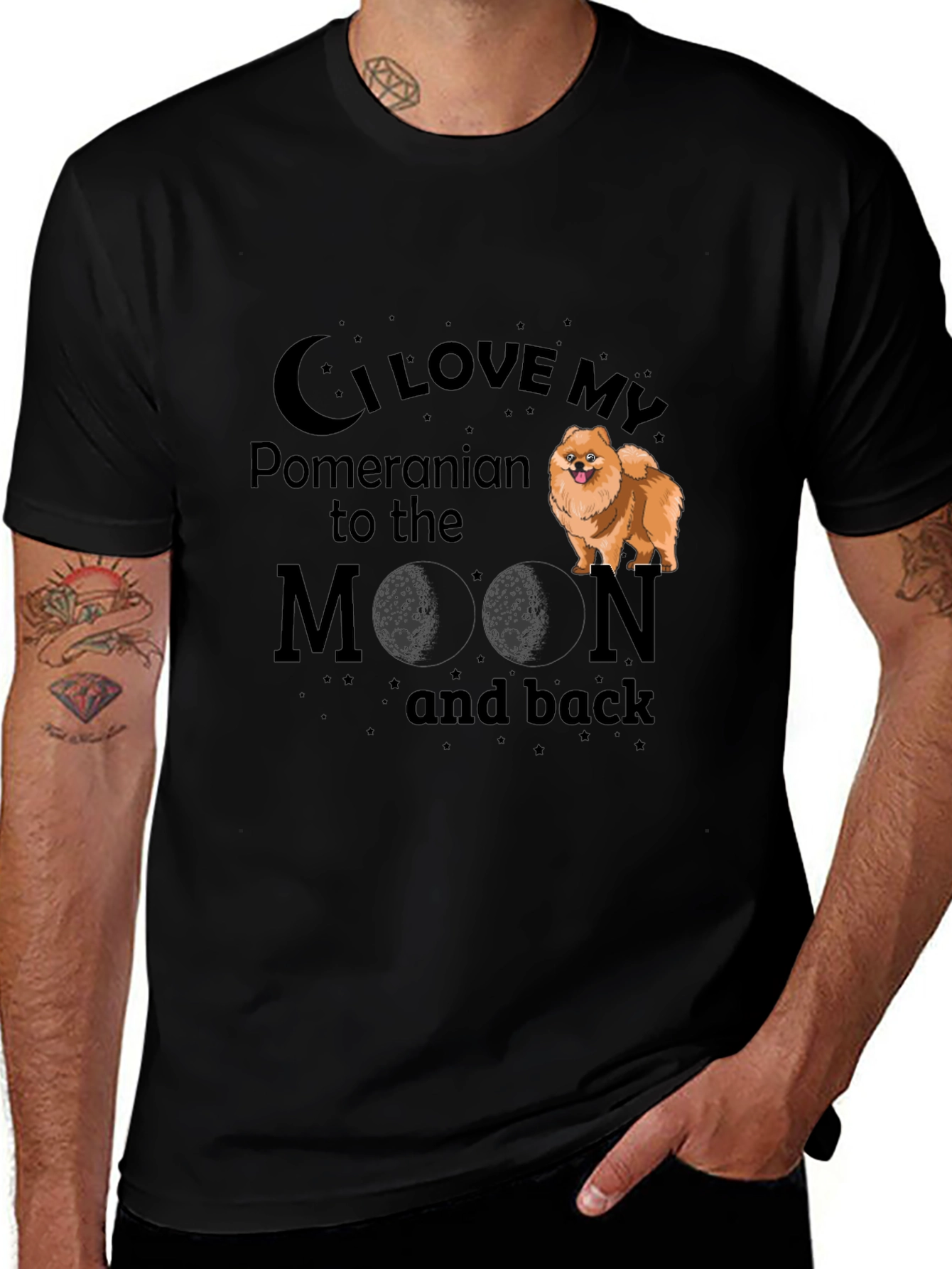 I Love My Pomeranian to the Moon and Back T-Shirt