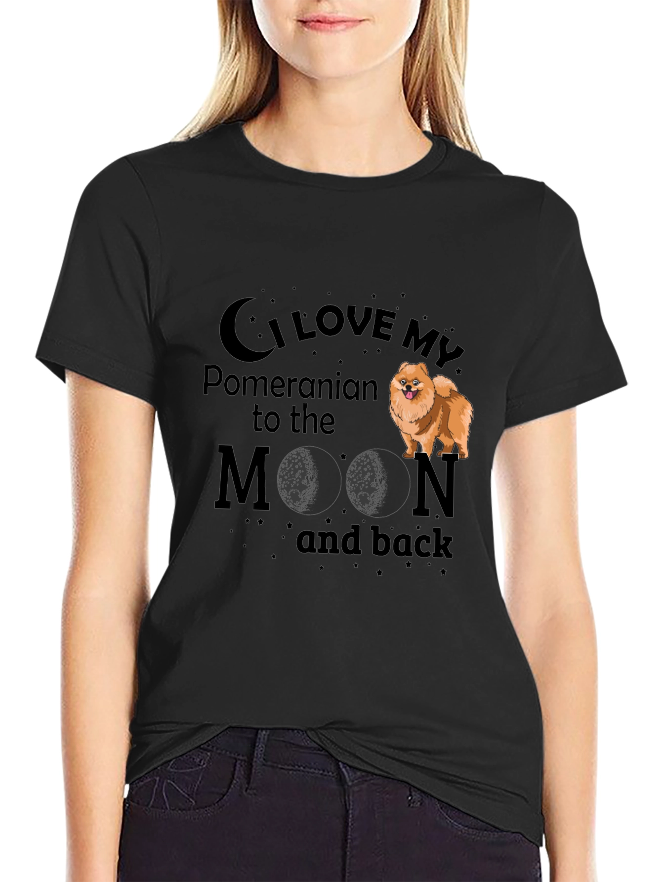 I Love My Pomeranian to the Moon and Back T-Shirt