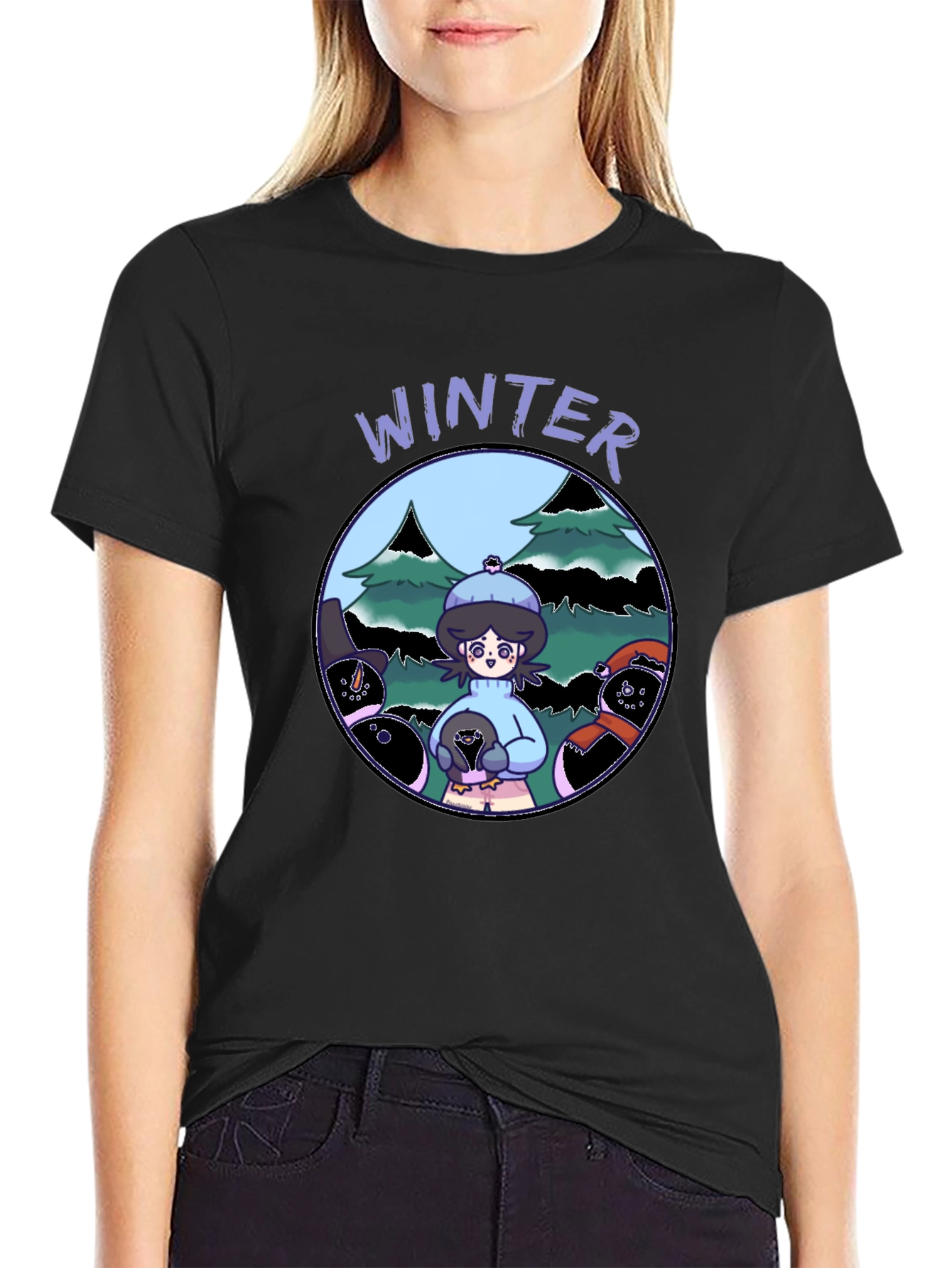 Winter Scene Graphic Tee