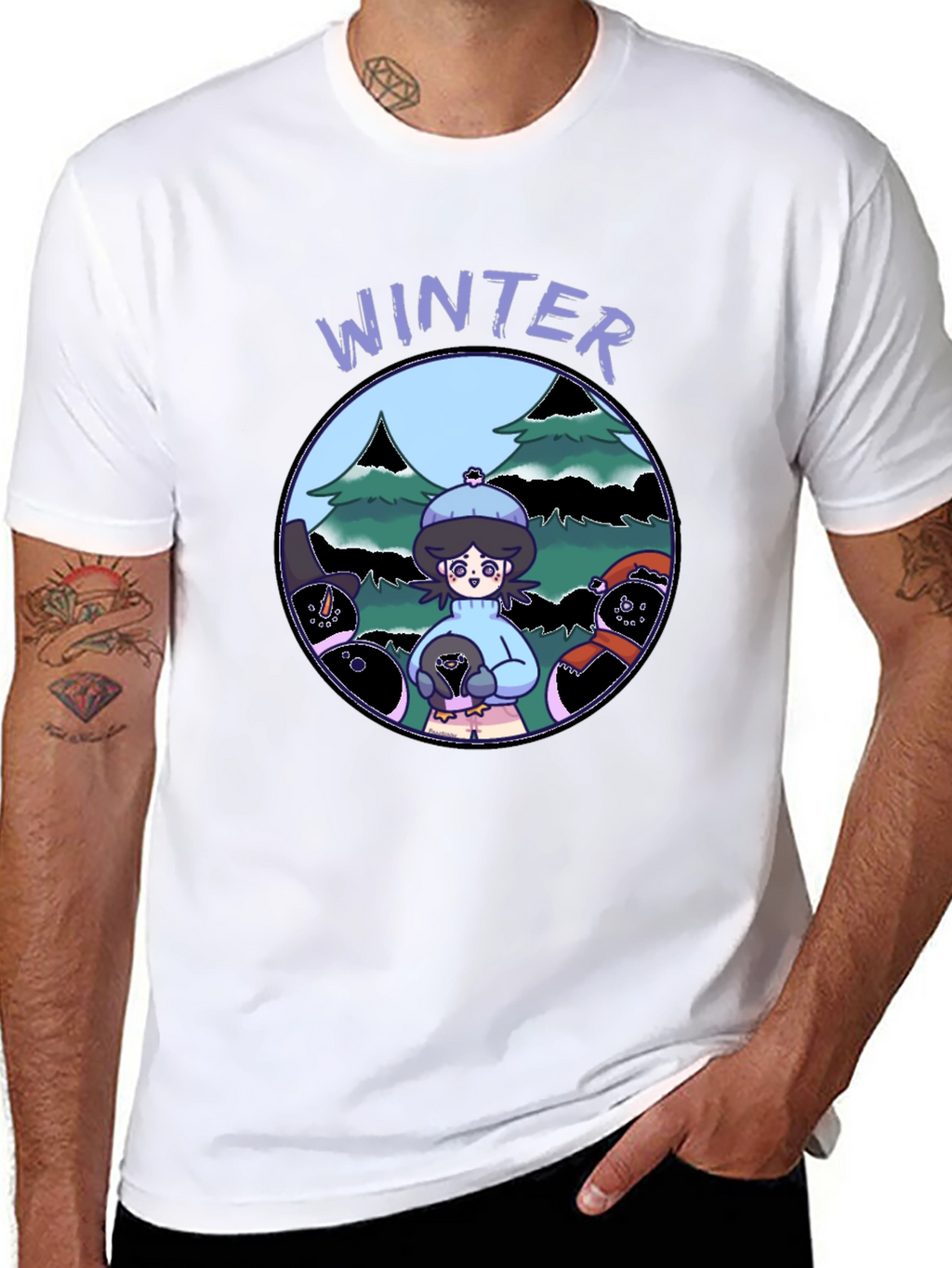 Winter Scene Graphic Tee