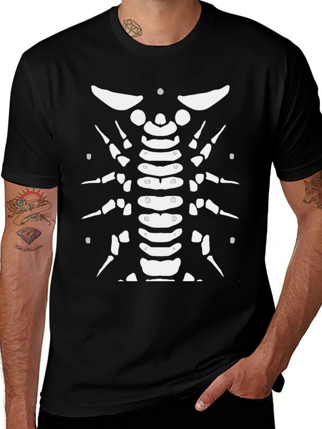 Centipede Skeleton Halloween T-Shirt