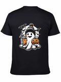 Halloween Ghost with Pumpkin T-Shirt
