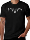 Cool Camel Heartbeat Black T-Shirt
