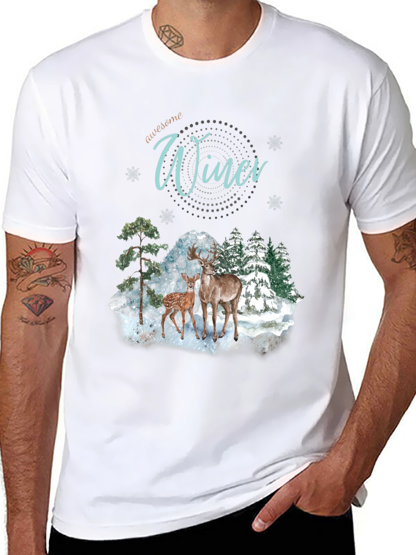 Winter Deer Graphic Tee