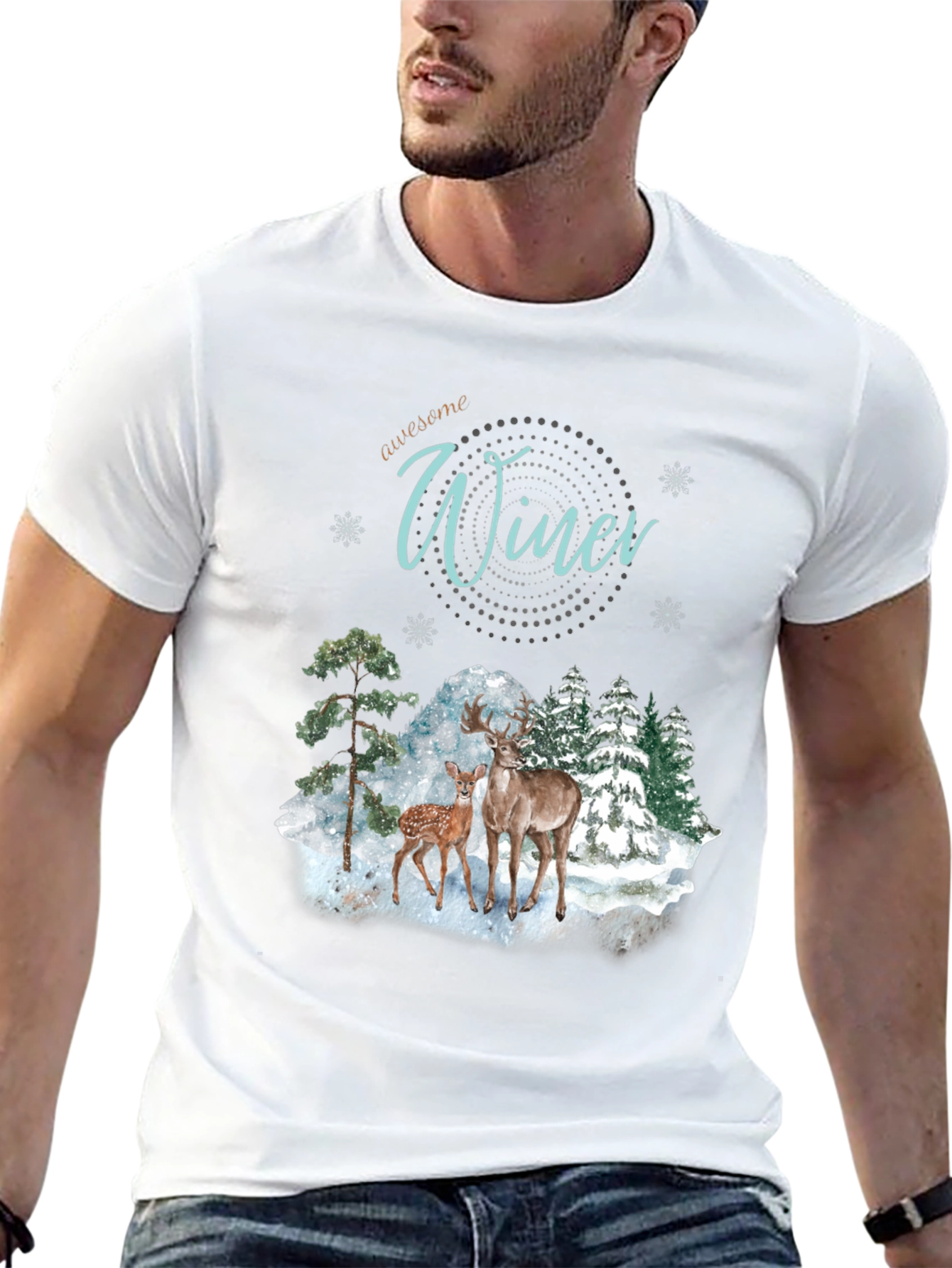 Winter Deer Graphic Tee