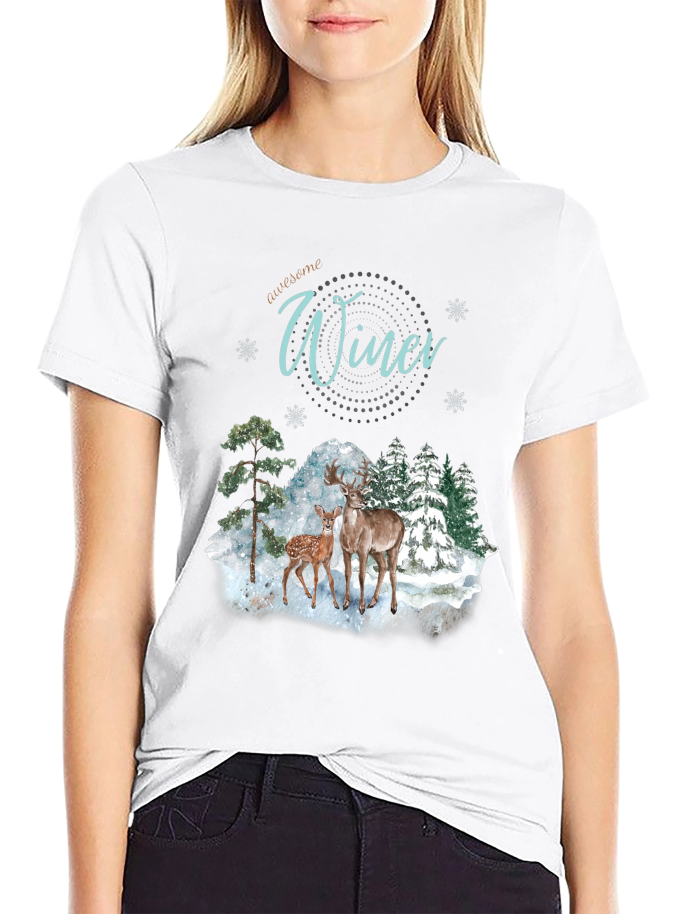 Winter Deer Graphic Tee