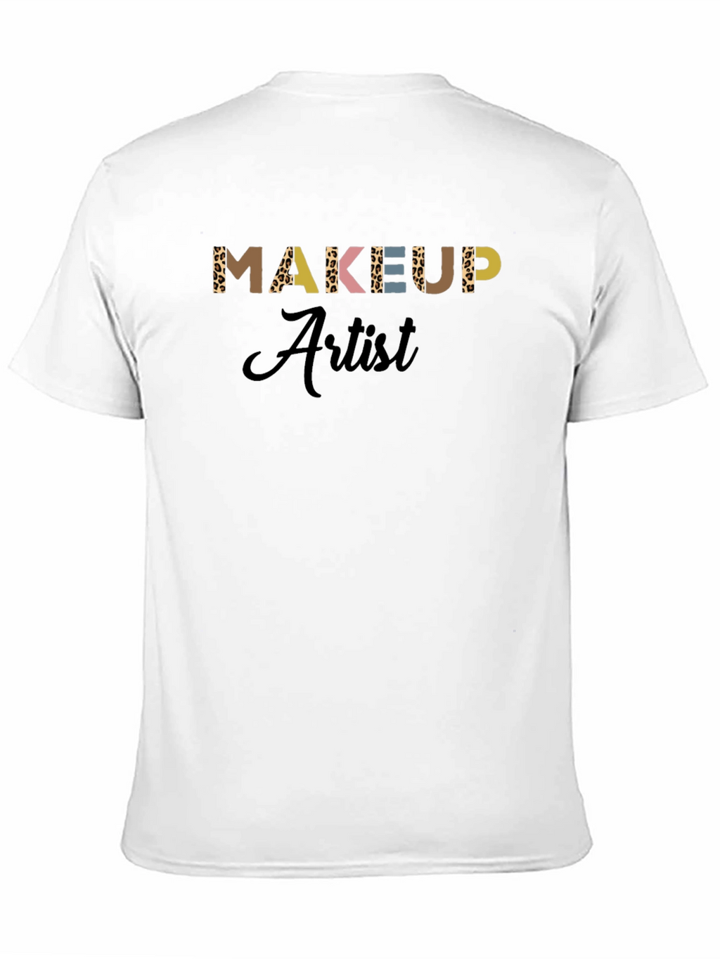 Makeup Artist T-Shirt - Leopard Print Design