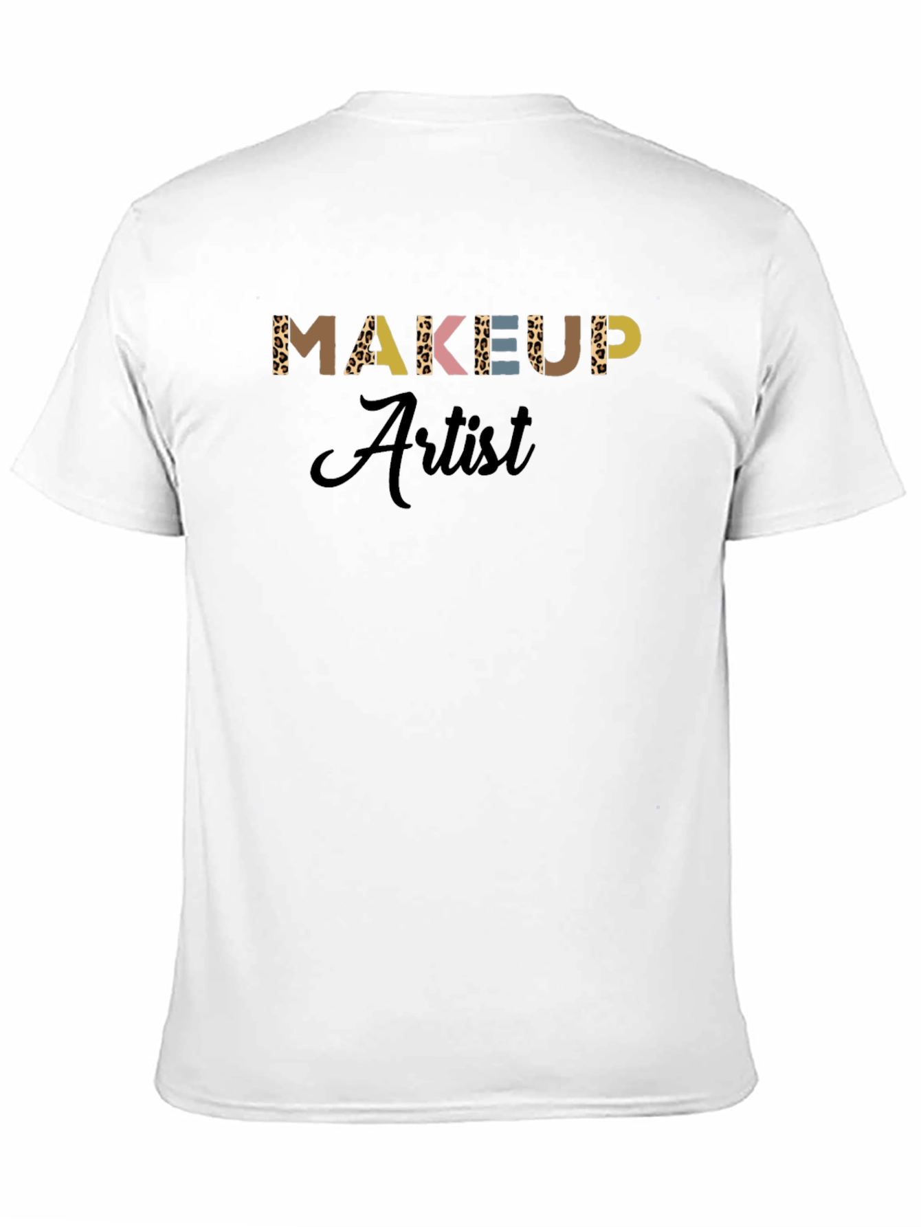 Makeup Artist T-Shirt - Leopard Print Design