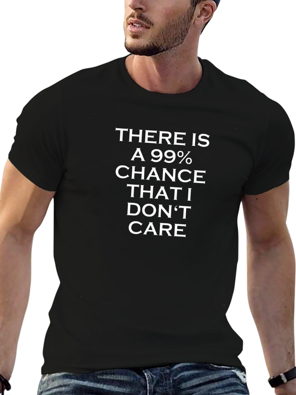 99% Chance I Dont Care Graphic Tee
