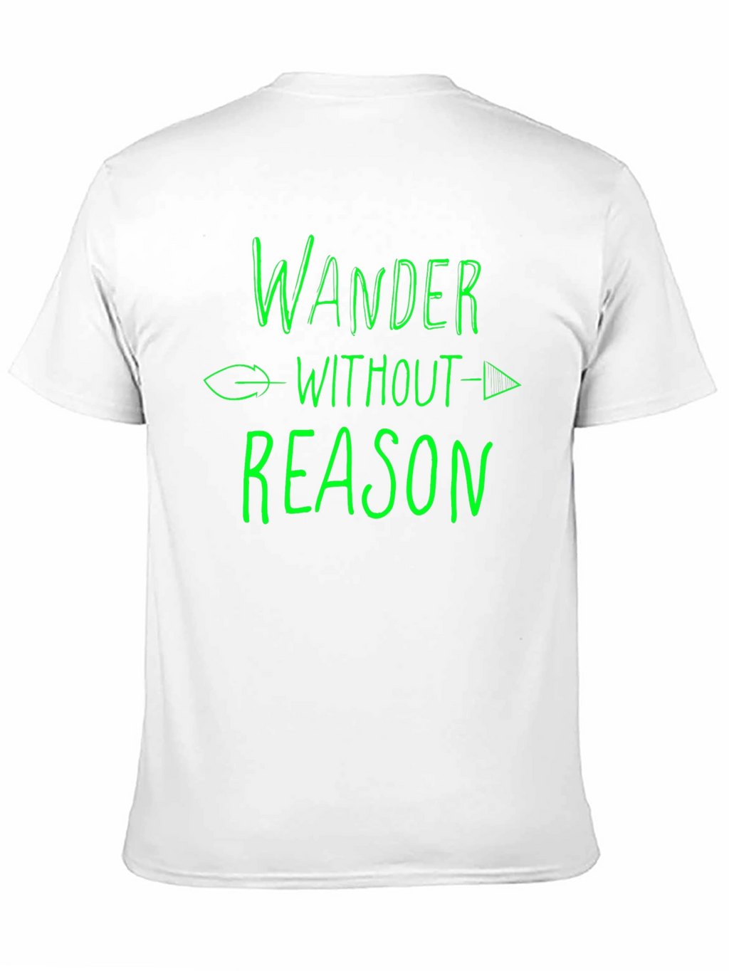 Wander Without Reason Graphic T-Shirt - Black Cotton Tee