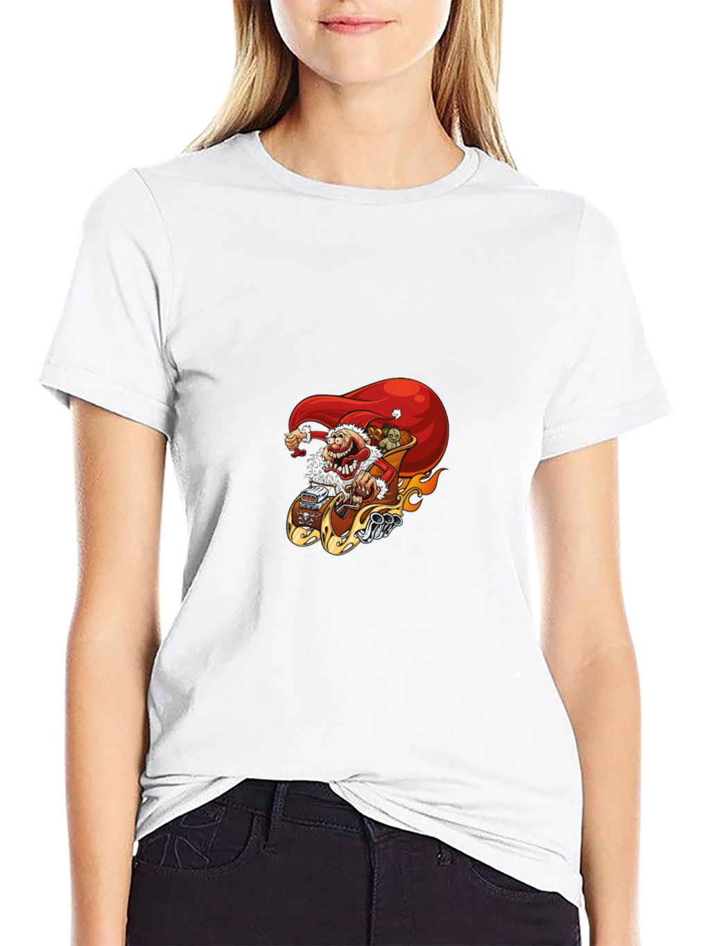 Santa Hot Rod T-Shirt