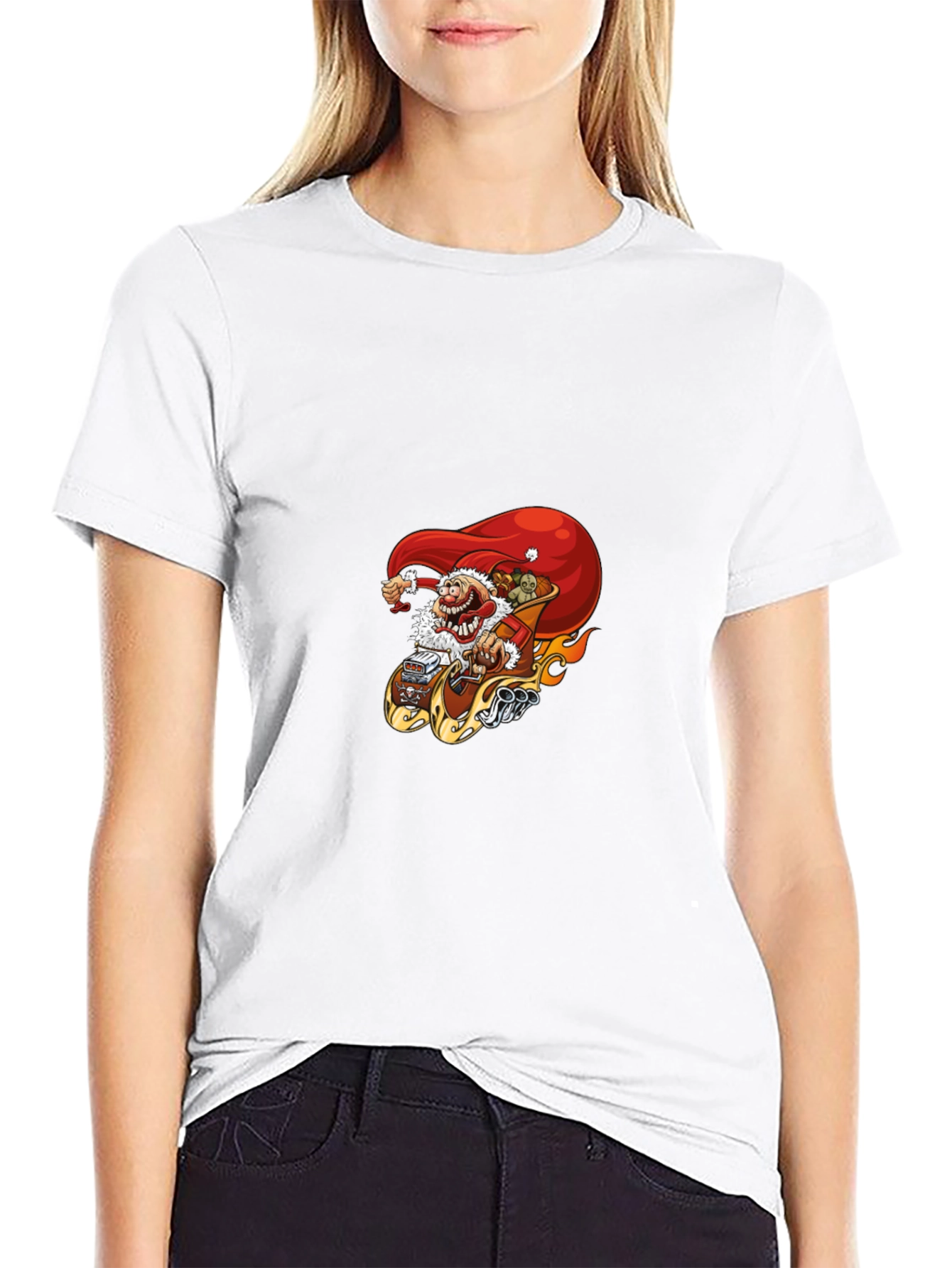 Santa Hot Rod T-Shirt