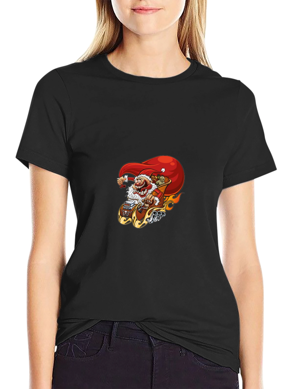 Santa Hot Rod T-Shirt