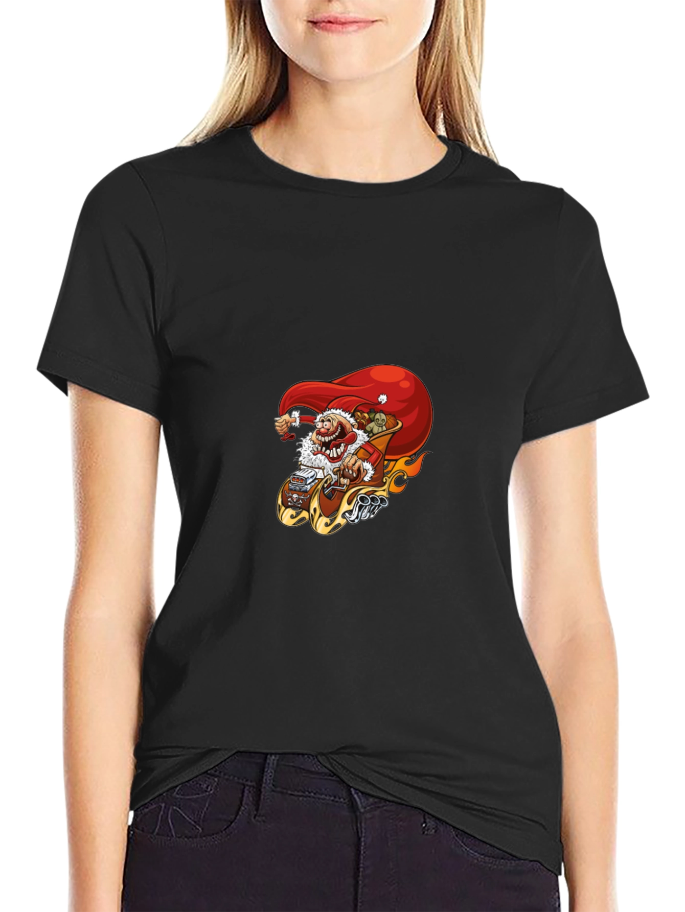 Santa Hot Rod T-Shirt