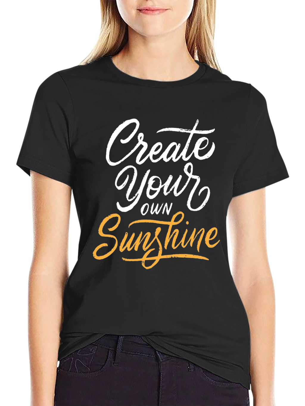 Create Your Own Sunshine Graphic Tee - Black T-Shirt