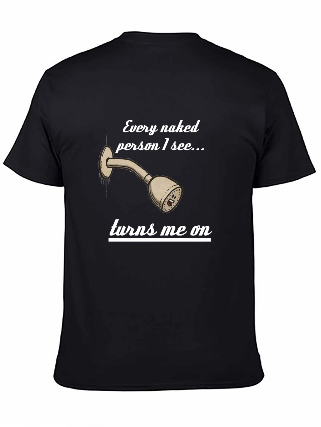 Funny Naked Shower T-Shirt