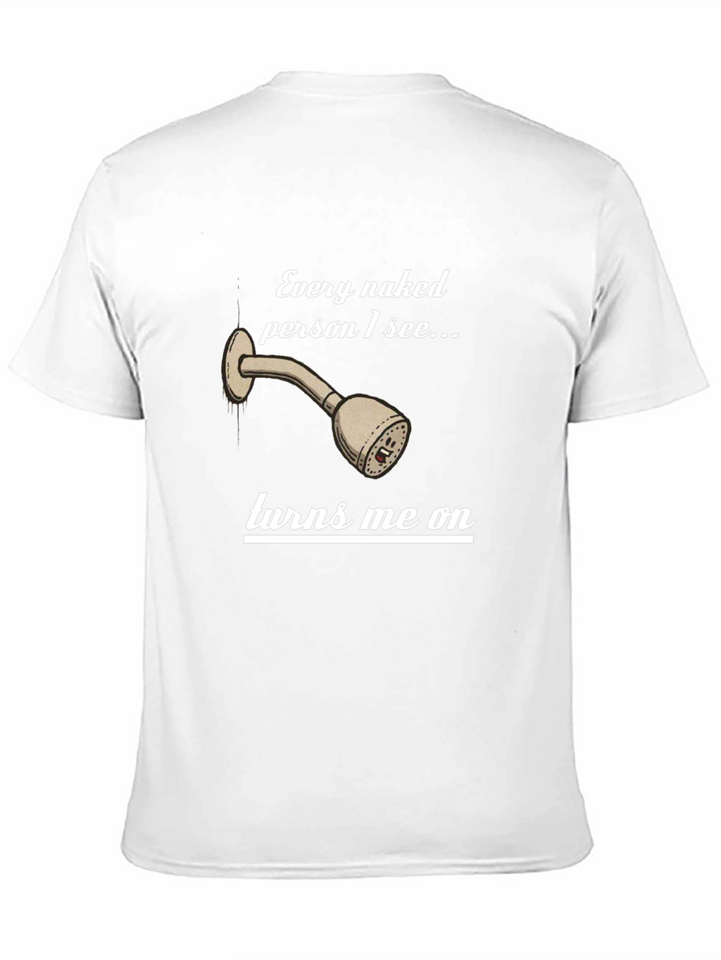 Funny Naked Shower T-Shirt