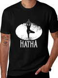 Hatha Yoga Pose Graphic T-Shirt