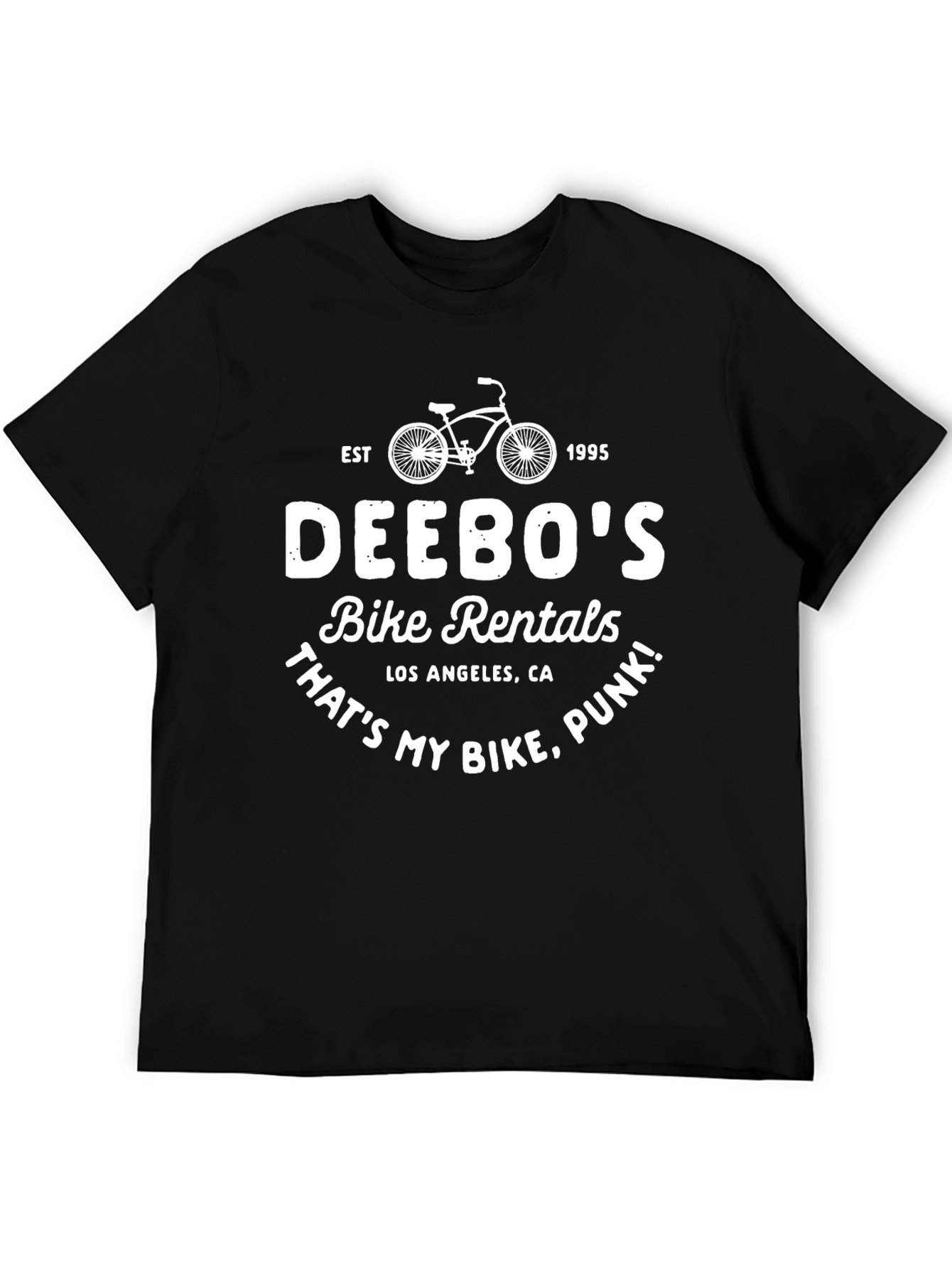 Deebos Bike Rentals T-Shirt: Thats My Bike Punk!