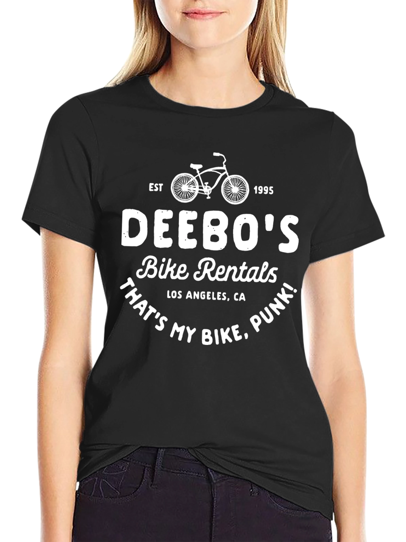 Deebos Bike Rentals T-Shirt: Thats My Bike Punk!