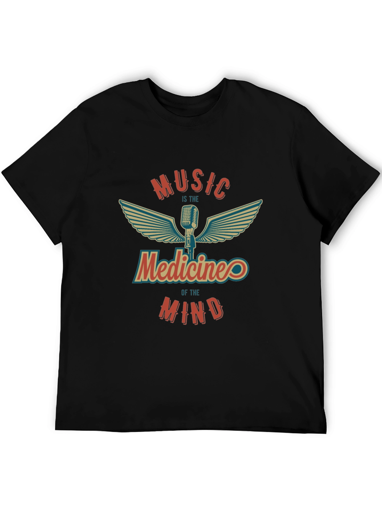 Music is Medicine T-Shirt - Vintage Style