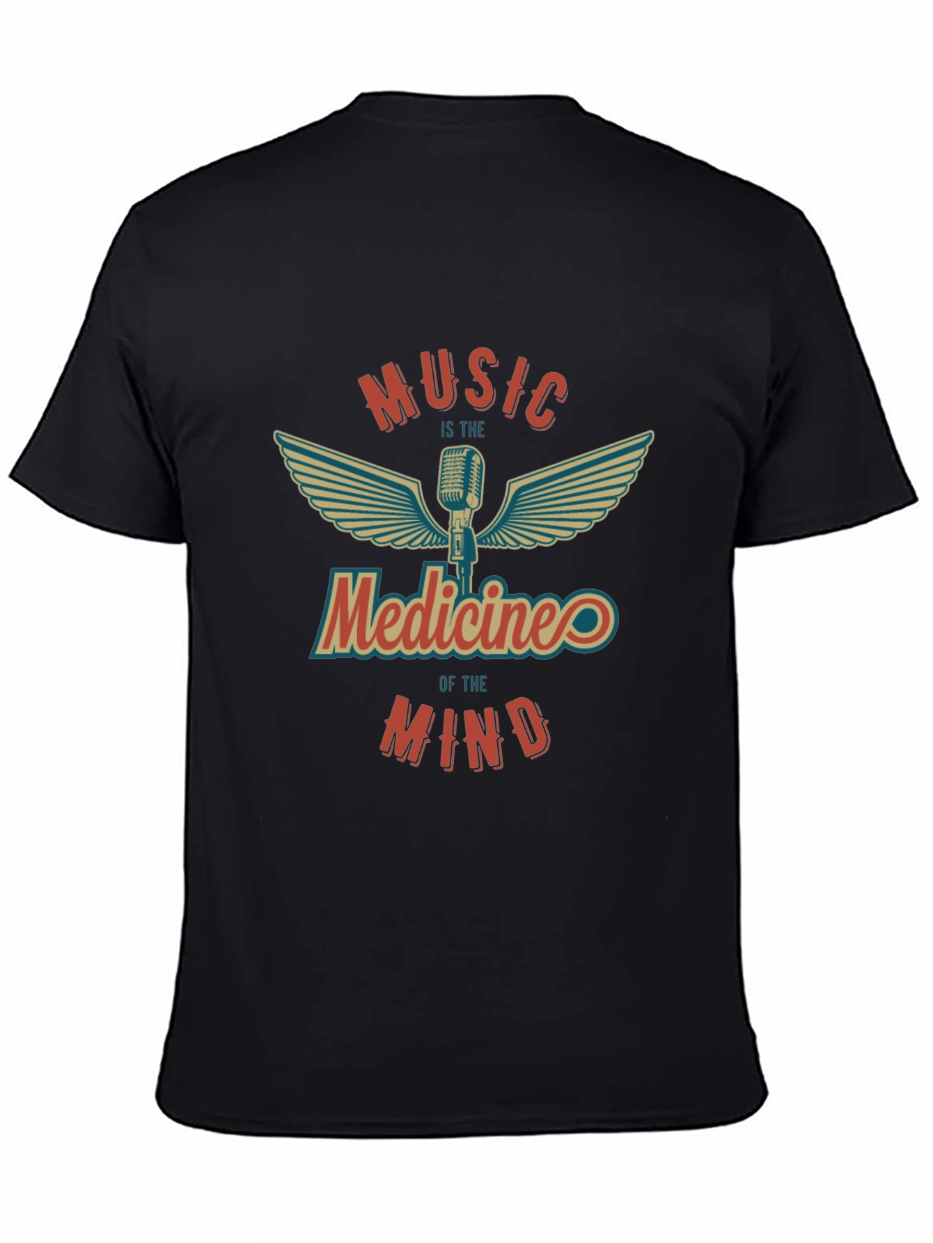 Music is Medicine T-Shirt - Vintage Style